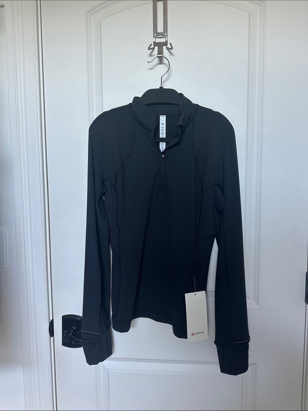 Lululemon lulu run half zip 8 NWT black